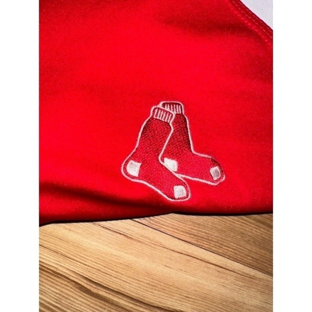 Boston Red Sox Polo Shirt Mens XL Red MLB Baseball Short Sleeve Athletic - Picture 3 of 4